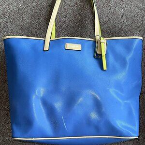 Purple Leather Coach Bag